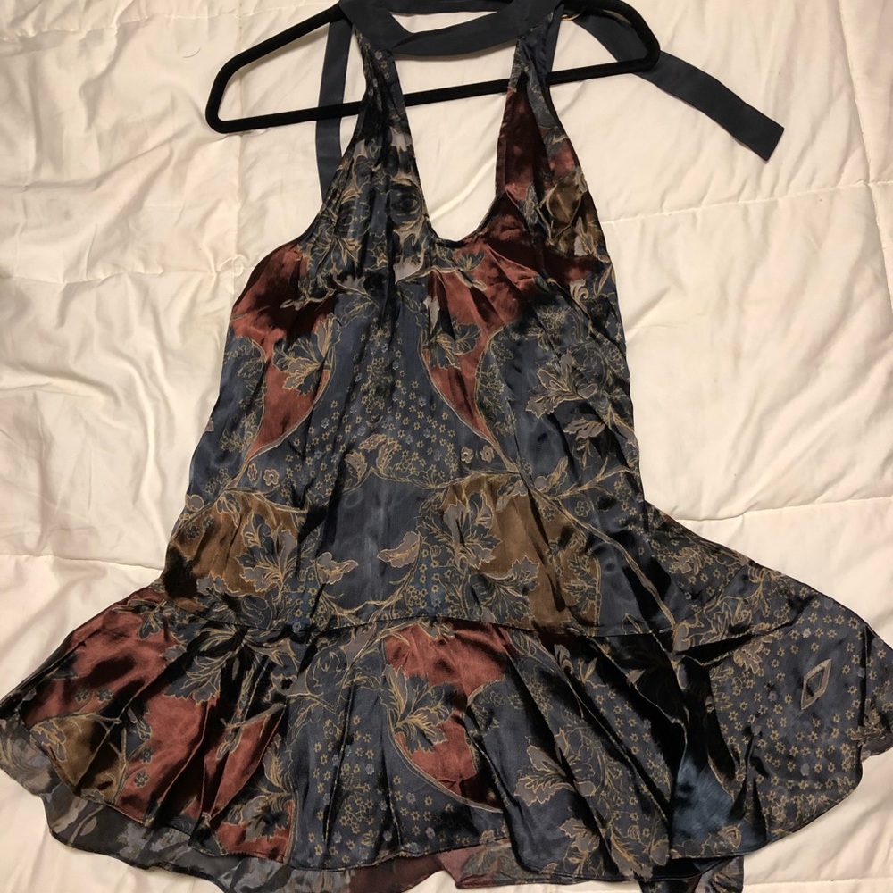 Free people silk tunic dress